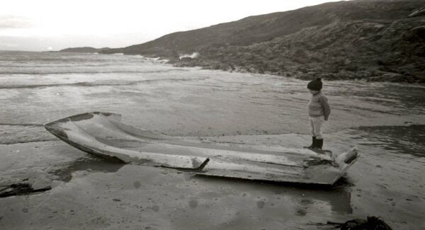 Debris from Kowloon Bridge washes up on a beach in West Cork. Debris from Kowloon Bridge washes up on a beach in West Cork.